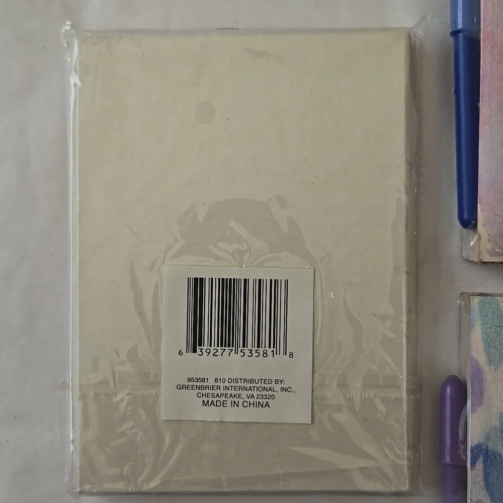 NWT 2 Vintage Pretty Paper Little Pad With Pen Sets 1 Jumbo Memo Pad 1 Mini Book